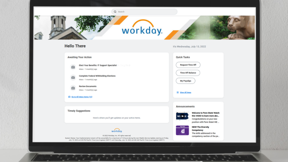 New Workday user interface to debut in August Penn State University
